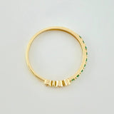 Anillo Dios Esmeraldas 14pts  1.2g / T5 1/2 Oro Amarillo 18K