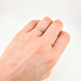 Anillo Dios Esmeraldas 14pts  1.2g / T5 1/2 Oro Amarillo 18K