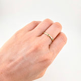 Anillo Apilable Esmeraldas 9pts 1.55g / T6 1/4 Oro Amarillo 18K