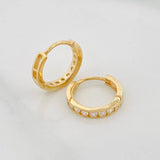 Candongas Carril 1.2g / 1cm Oro Amarillo 18K