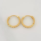 Candongas Carril 1.15g / 1cm Oro Amarillo 18K
