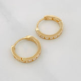 Candongas Carril 1.15g / 1cm Oro Amarillo 18K