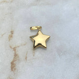 Dije Estrella 0.55gr / 1.9cm / Soplado Oro Amarillo $