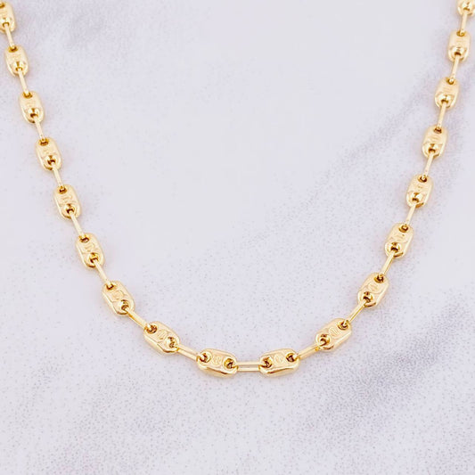 Cadena GC Rustica 7.85g / 50cm / 3.65mm Oro Amarillo 18K