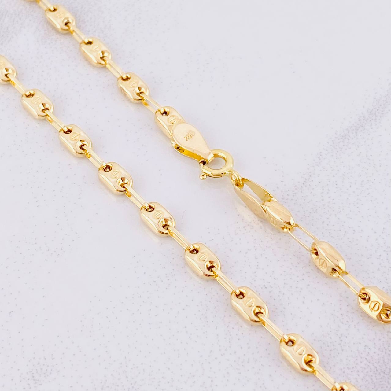 Cadena GC Rustica 7.85g / 50cm / 3.65mm Oro Amarillo 18K