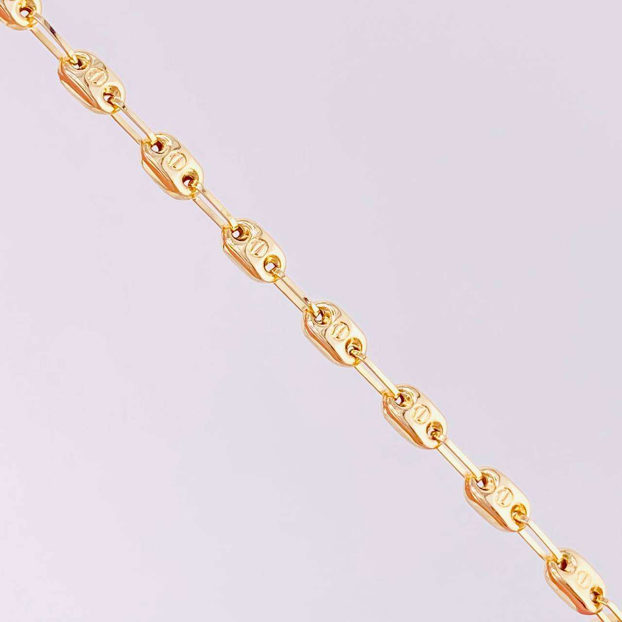 Cadena GC Rustica 7.85g / 50cm / 3.65mm Oro Amarillo 18K