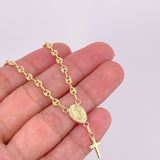 Pulso Denario GC Virgen Milagrosa 2.45g / 17.5cm / 3.4mm Oro Amarillo 18K