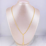 Rosario GC Virgen Milagrosa 7.3g / 50cm / 3.8mm Oro Amarillo 18K