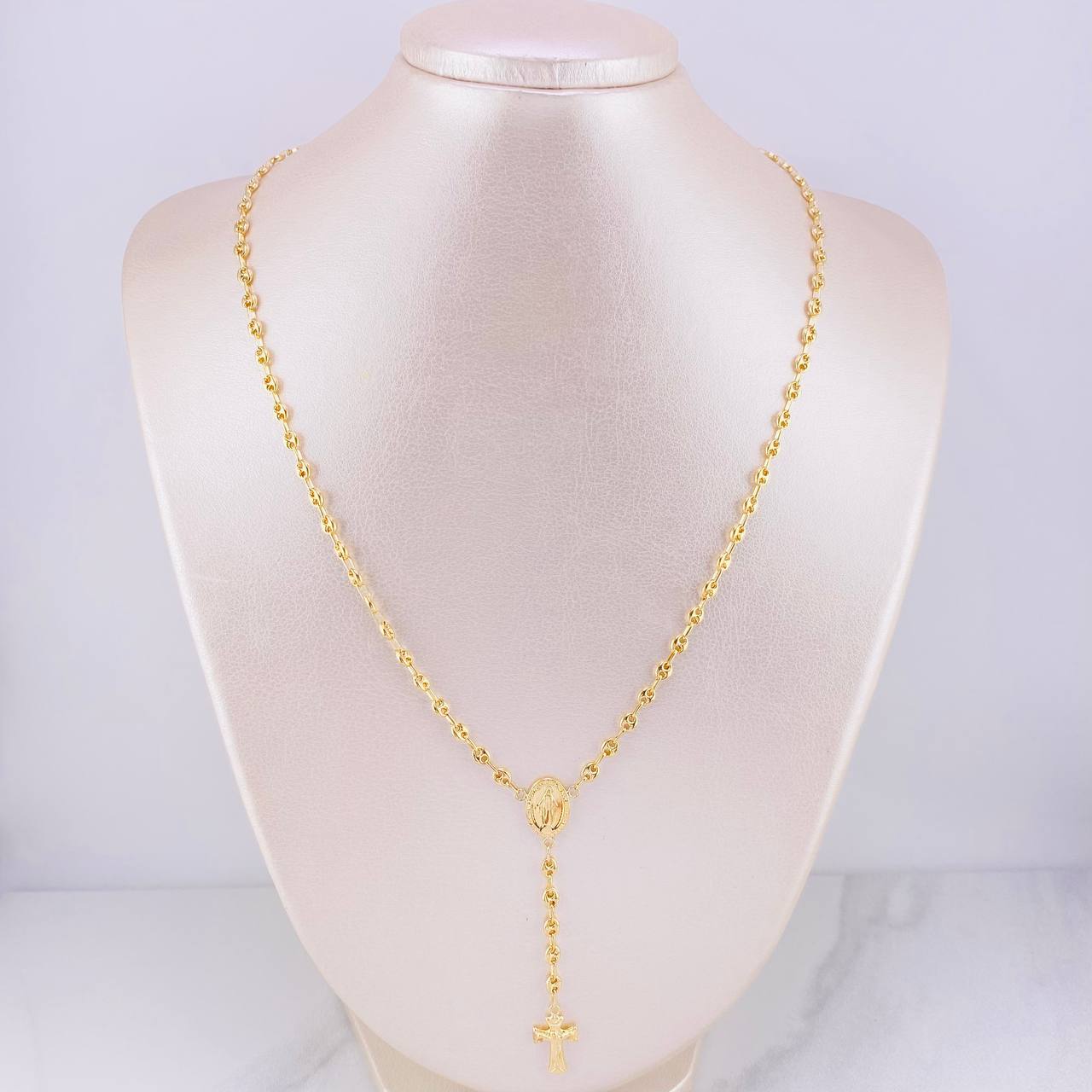 Rosario GC Virgen Milagrosa 7.35g / 50cm / 3.75mm Oro Amarillo 18K