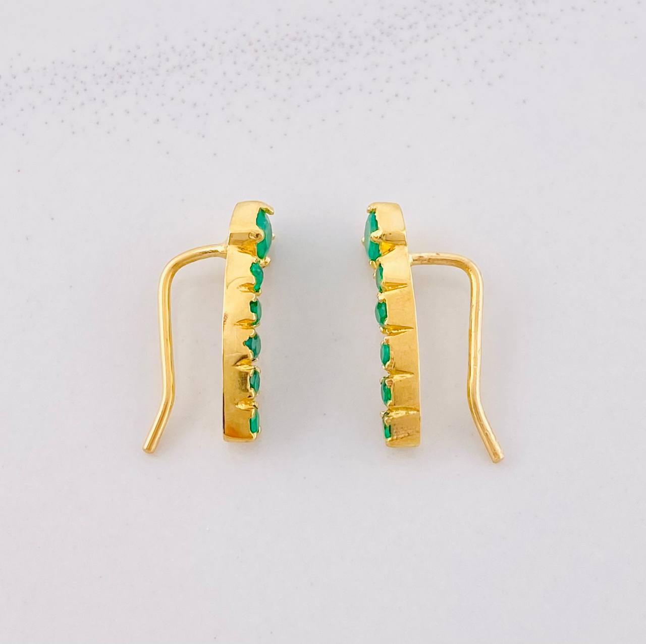 Topos Simulador Esmeraldas 80pts 2.65g / 18mm Oro Amarillo 18K