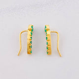 Topos Simulador Esmeraldas 80pts 2.65g / 18mm Oro Amarillo 18K