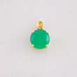 Dije Circulo 4 Garras Esmeralda 3qts 1.95g / 1.7cm Oro Amarillo 18K