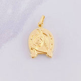 Dije Herradura Caballo 1.1g / 2.4cm Oro Amarillo 18K