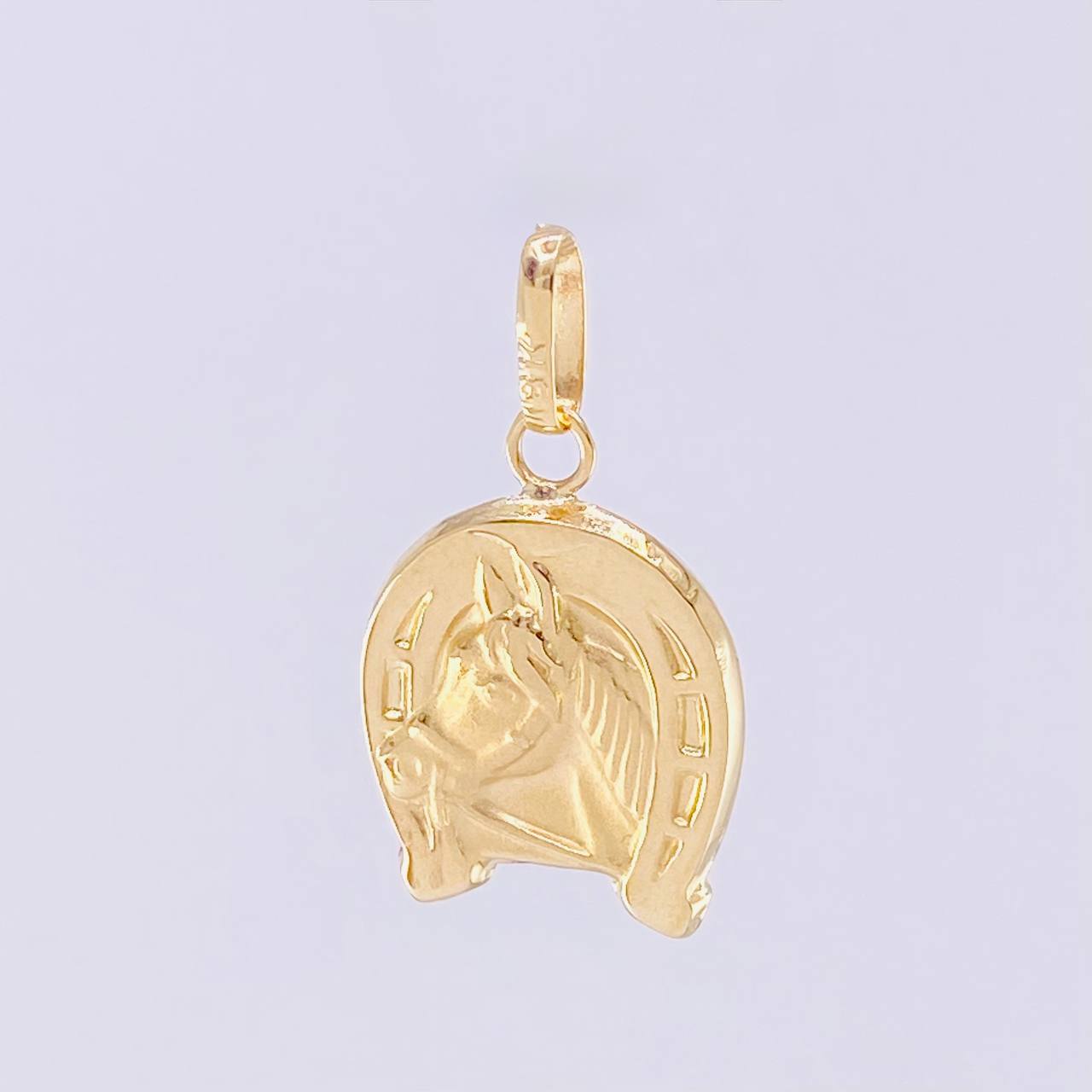 Dije Herradura Caballo 1.1g / 2.4cm Oro Amarillo 18K