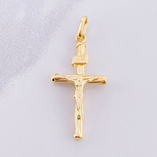 Dije Cruz Cristo 1.7g / 5.3cm Oro Amarillo 18K