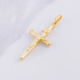 Dije Cruz Cristo 0.9g / 3.5cm Oro Amarillo 18K