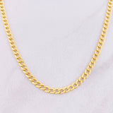 Cadena Cubana 7.35g / 60cm / 3.4mm Oro Amarillo 18K