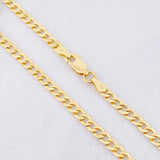 Cadena Cubana 7.35g / 60cm / 3.4mm Oro Amarillo 18K