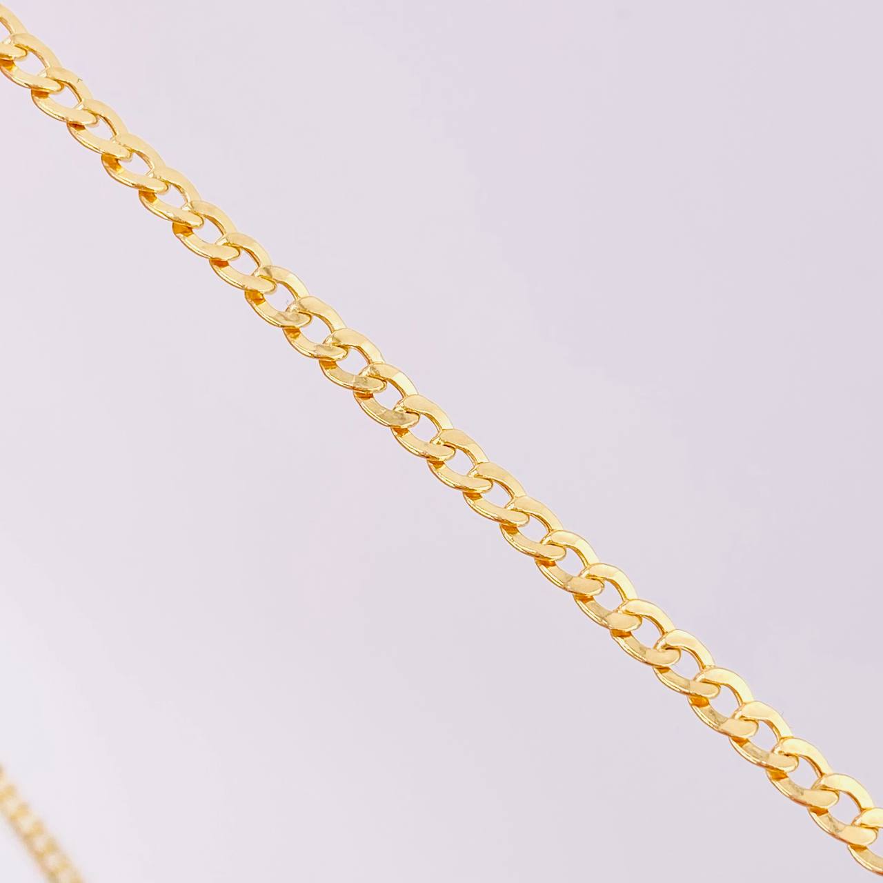 Cadena Cubana 7.35g / 60cm / 3.4mm Oro Amarillo 18K