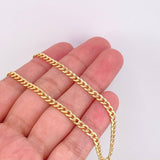 Cadena Cubana 7.35g / 60cm / 3.4mm Oro Amarillo 18K