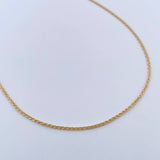 Cadena Lazo 0.9gr / 50.1cm / 1mm Oro Amarillo +3 18K &