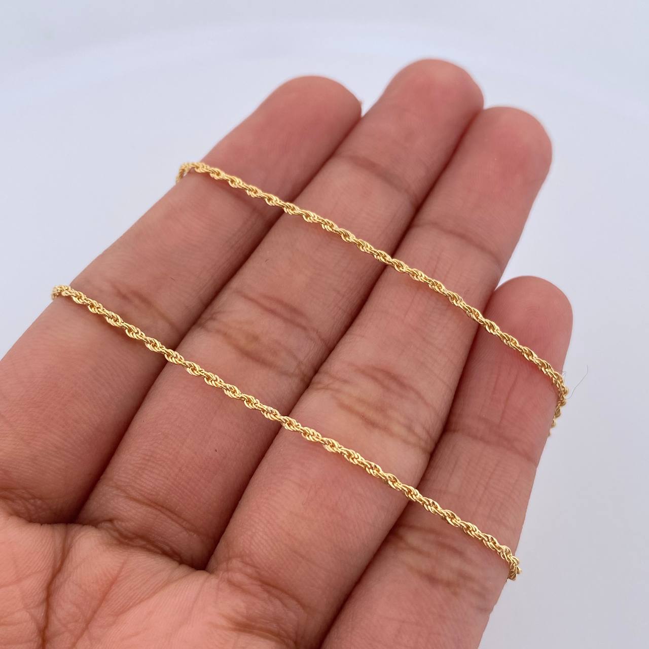 Cadena Lazo 0.95gr / 49.6cm / 1mm Oro Amarillo +3 18K &