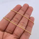 Cadena Lazo 0.9gr / 50.1cm / 1mm Oro Amarillo +3 18K &
