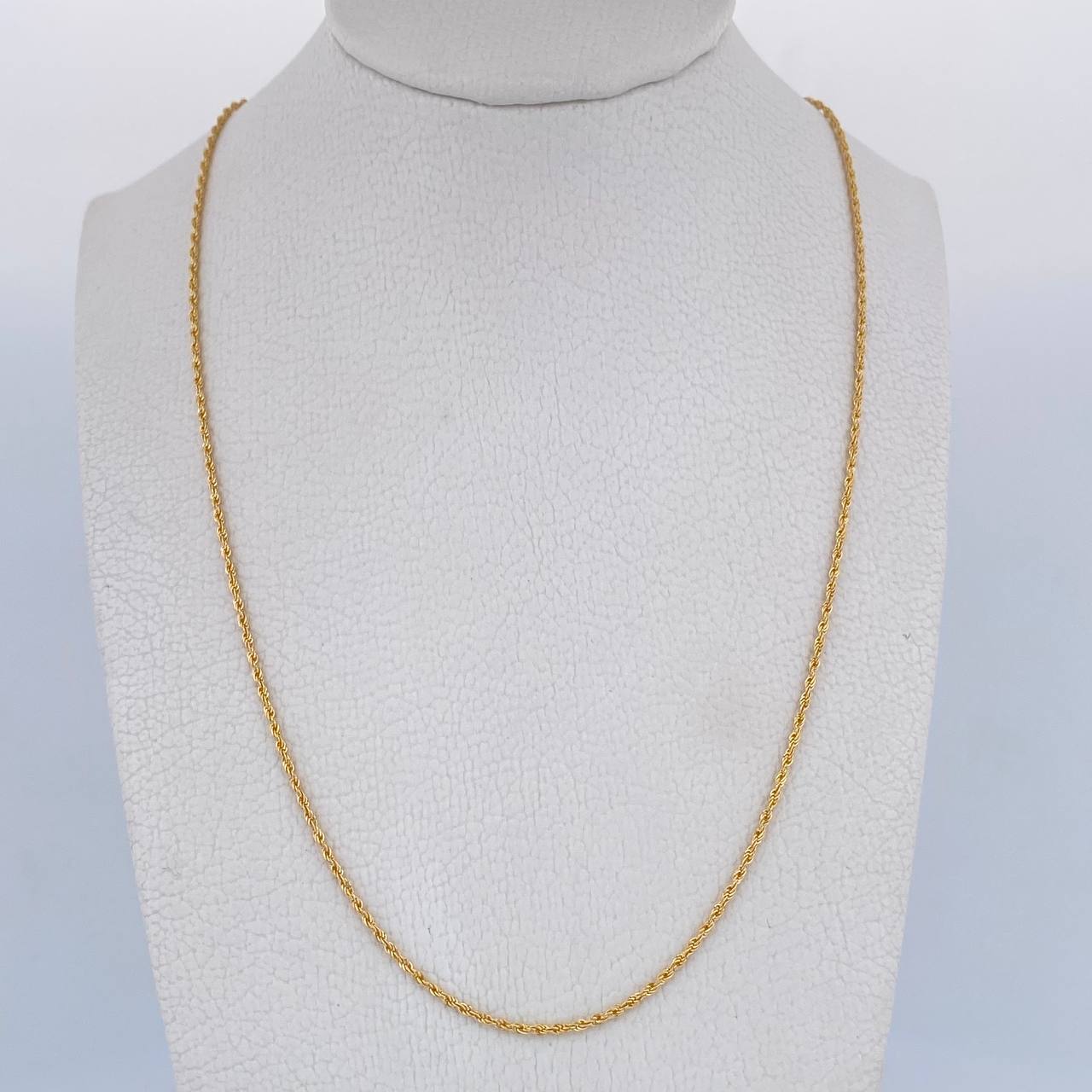 Cadena Lazo 0.9gr / 50.1cm / 1mm Oro Amarillo +3 18K &