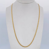 Cadena Cubana 4.15gr / 61.4cm / 2mm Oro Amarillo +0 18K &