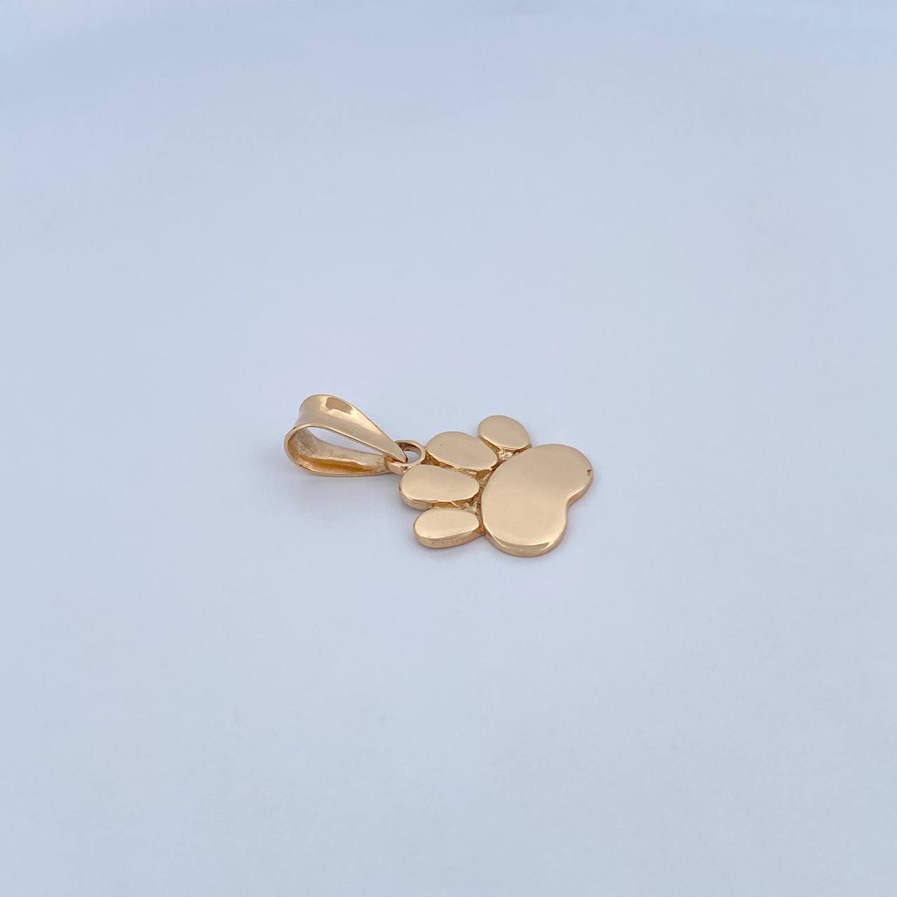 Dije Huella 2.35gr / 2.6cm / Lisa Oro Amarillo 18K &