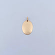 Dije Placa Ovalada 2gr / 3.5cm - 2.8*1.7cm / Plana Oro Amarillo 18K &