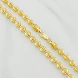 Cadena Militar Media Luna 29.3g / 62cm / 5mm Oro Amarillo 18K