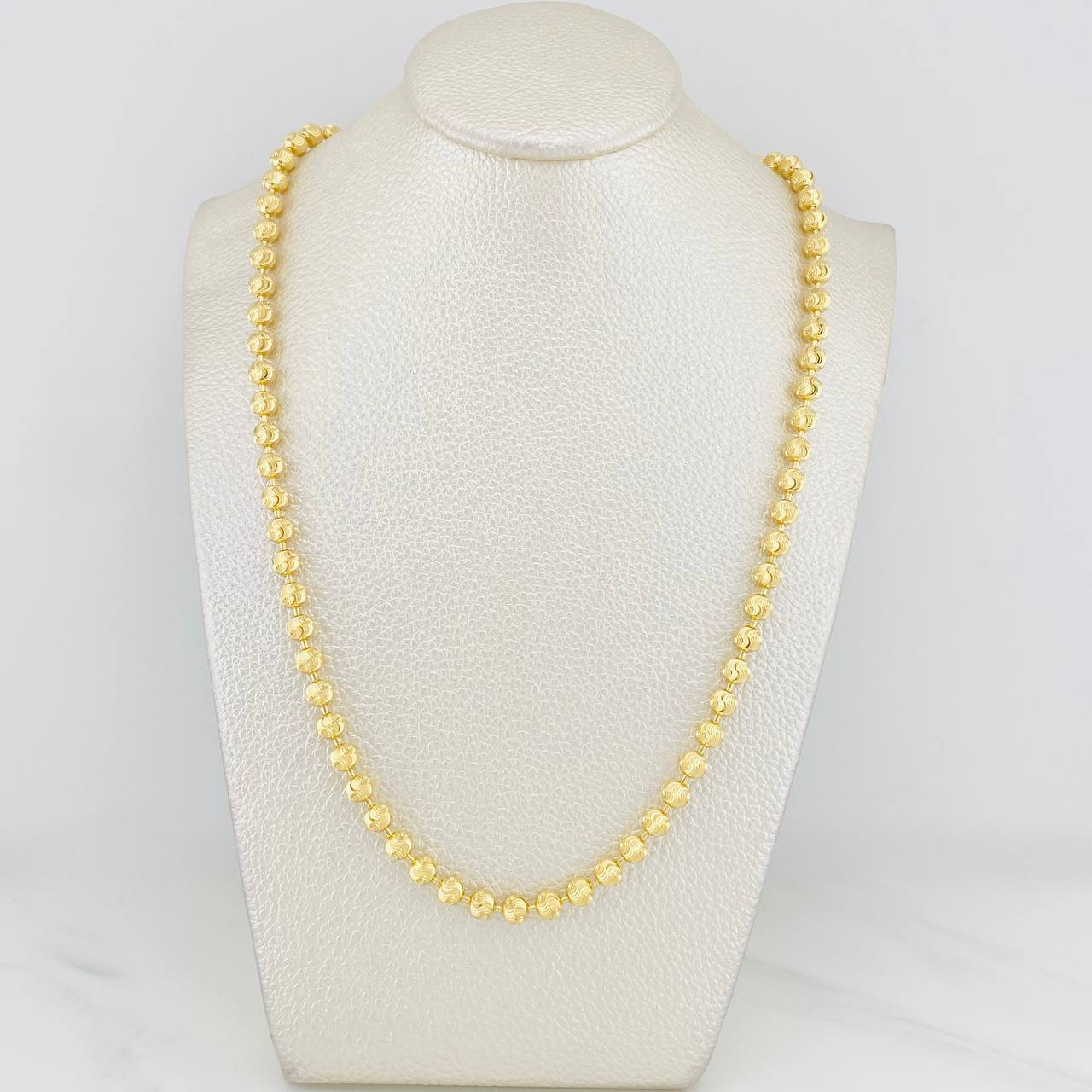 Cadena Militar Media Luna 29.3g / 62cm / 5mm Oro Amarillo 18K