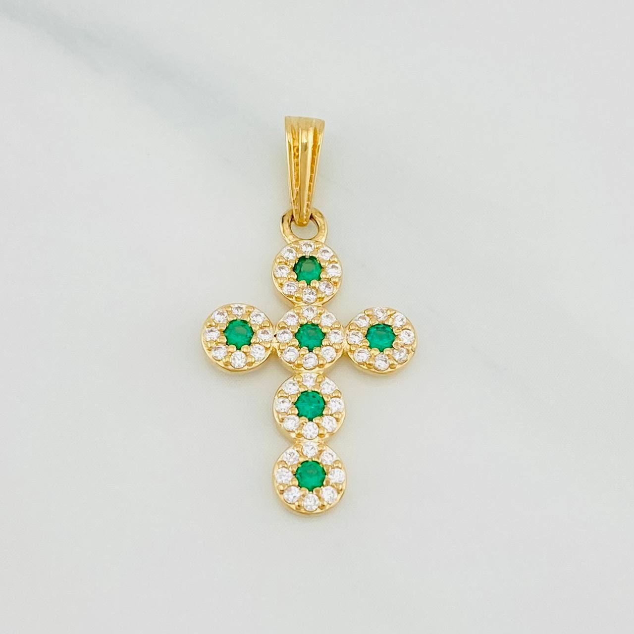 Dije Cruz Tupida 1.45g / 2.5cm Oro Amarillo 18K