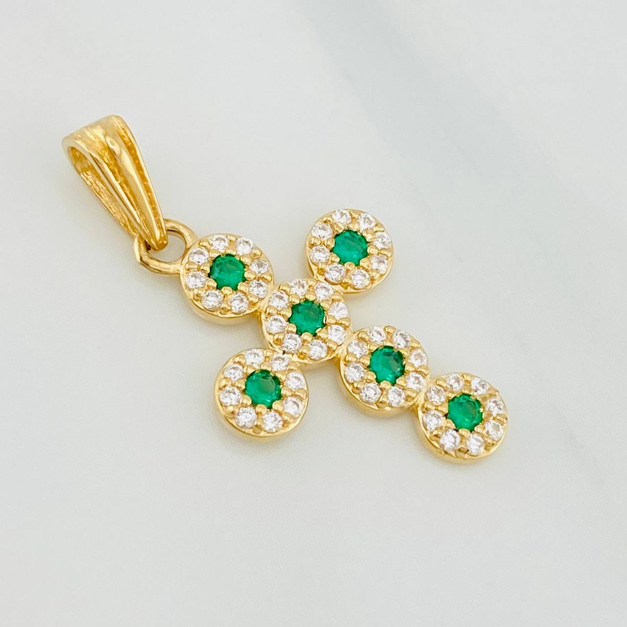 Dije Cruz Tupida 1.45g / 2.5cm Oro Amarillo 18K