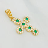 Dije Cruz Tupida 1.45g / 2.5cm Oro Amarillo 18K