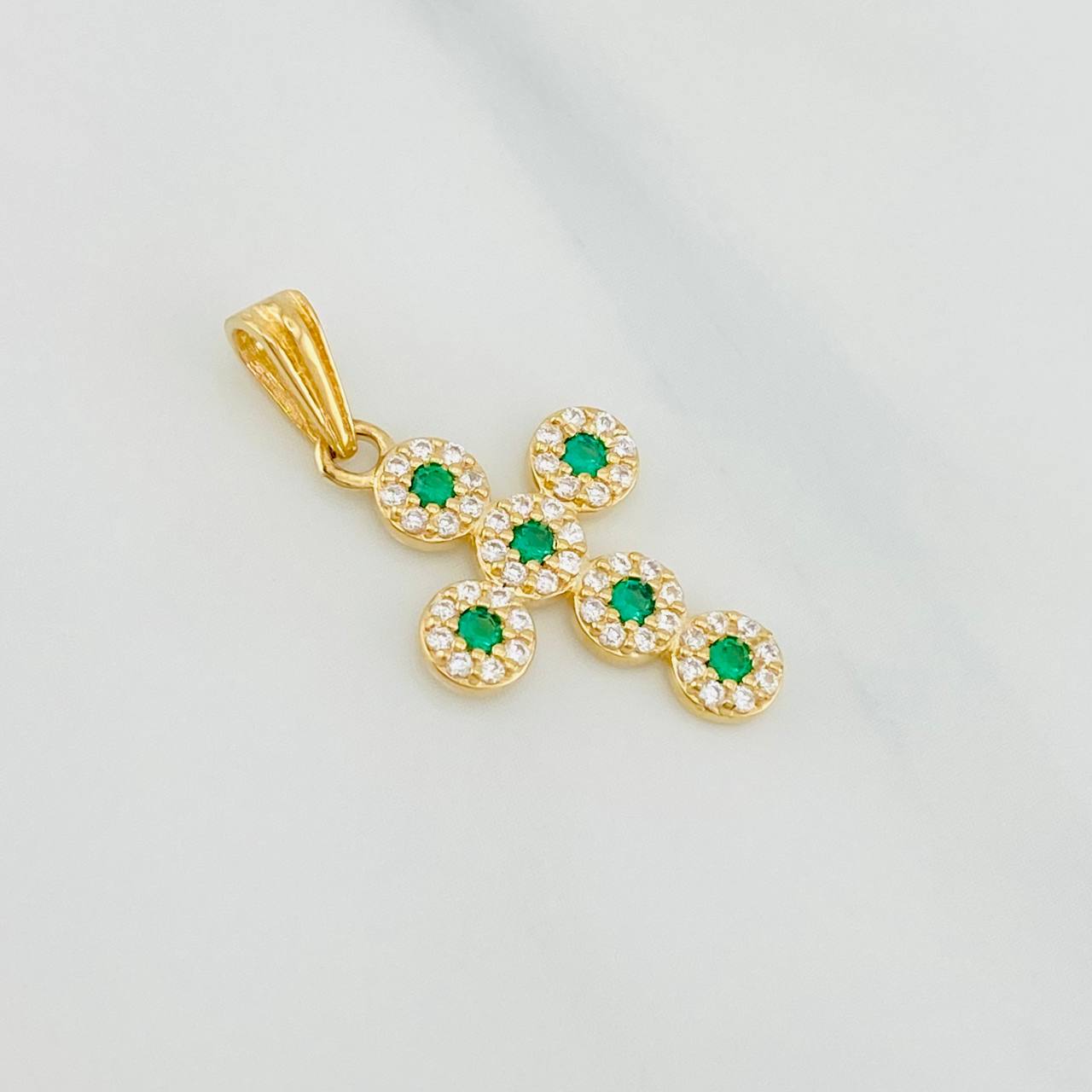 Dije Cruz Tupida 1.45g / 2.5cm Oro Amarillo 18K