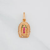 Dije Virgen Guadalupe 1.3g / 2cm Oro Rosa 18K