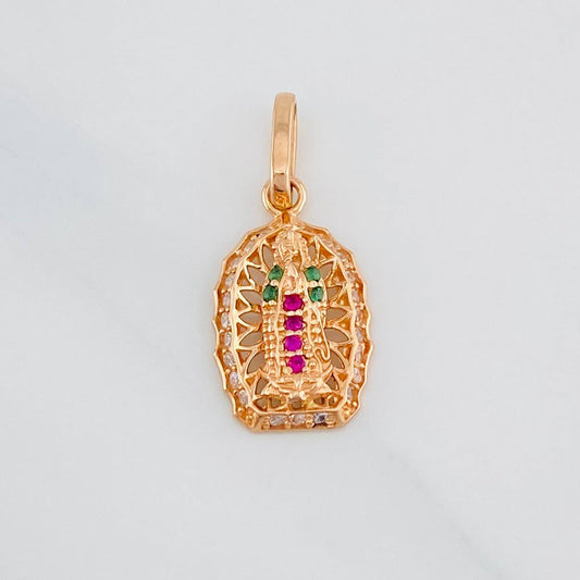 Dije Virgen Guadalupe 1.35g / 2cm Oro Rosa 18K