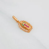Dije Virgen de Guadalupe 1.4g / 2.1cm Oro Rosa 18K