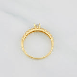 Anillo Solitario Churumbela 1.9g / T7 Oro Amarillo 18K