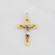 Dije Cruz Cristo Milagroso de Buga 1.8g / 2.6cm Tres Oros 18K