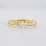Anillo Solitario Churumbela 1.9g / T7 Oro Amarillo 18K