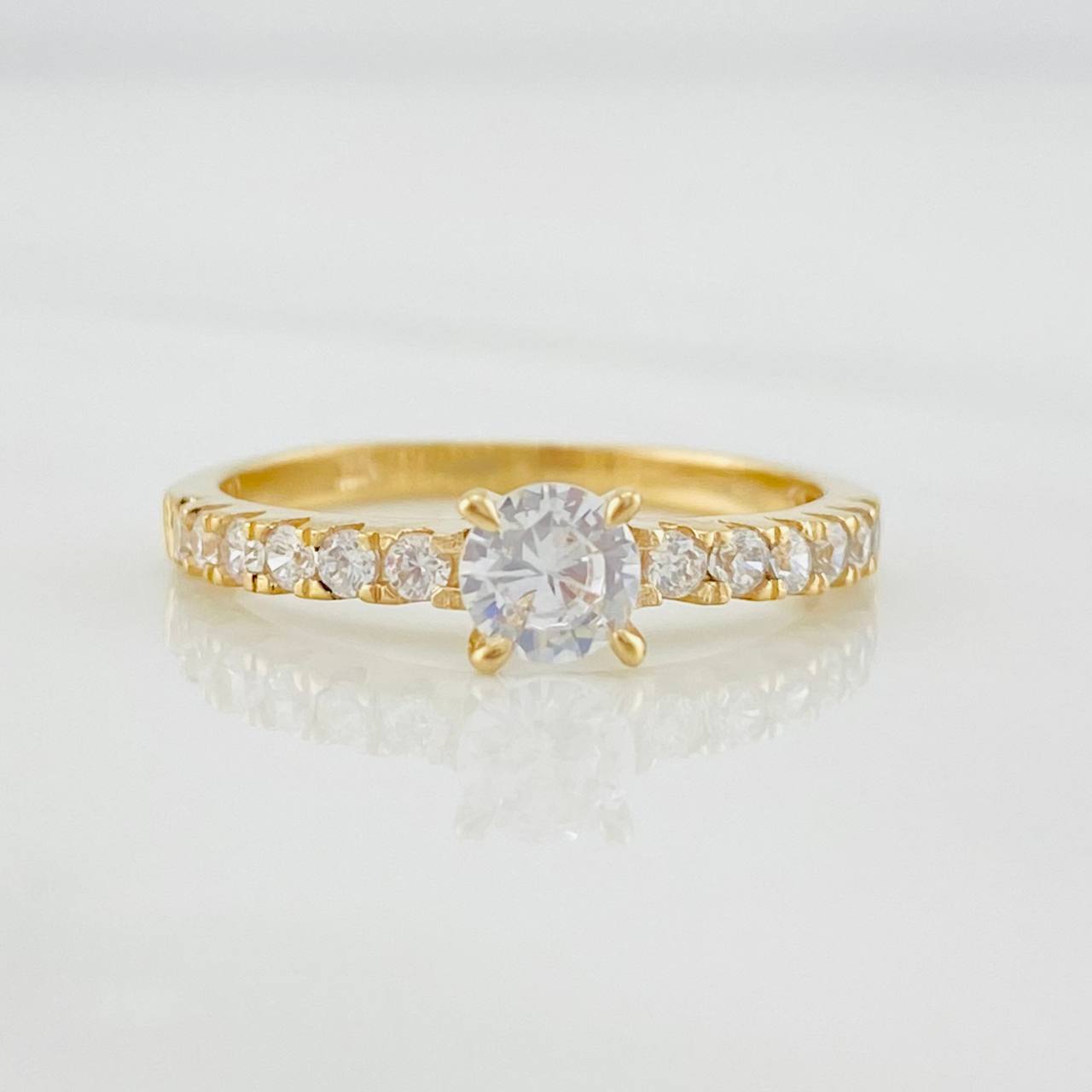 Anillo Solitario Churumbela 2.1g / T6 3/4 Oro Amarillo 18K