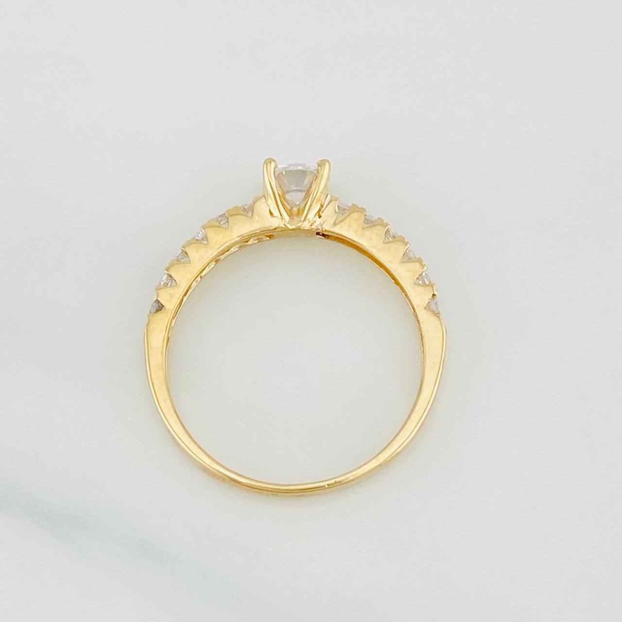 Anillo Solitario Churumbela 2.1g / T6 3/4 Oro Amarillo 18K