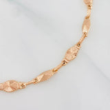Pulso Rustico Diamantado 4.7g / 21.7cm / 4.7mm Oro Amarillo 18K
