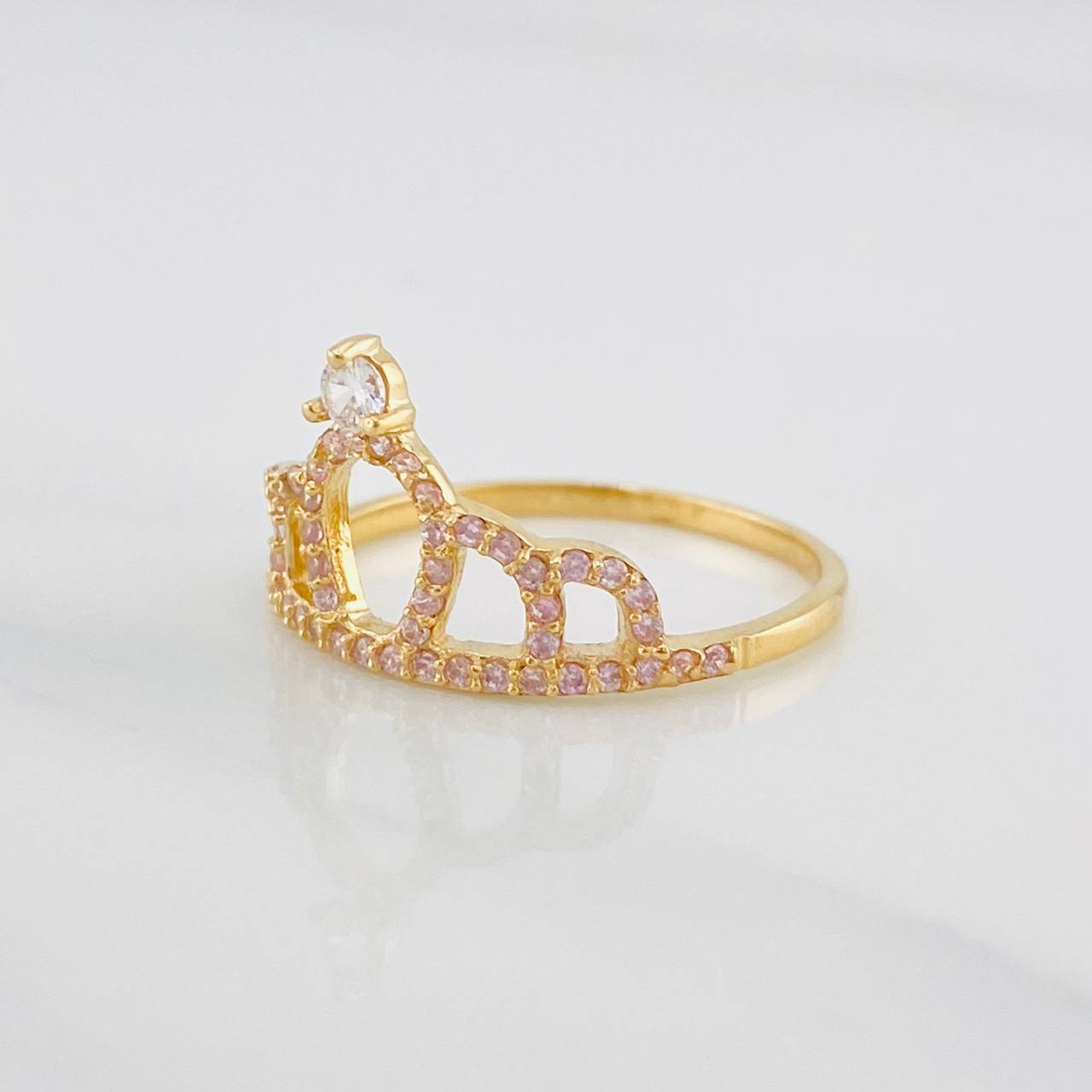 Anillo Corona 1.85g / T7 1/4 Oro Amarillo 18K
