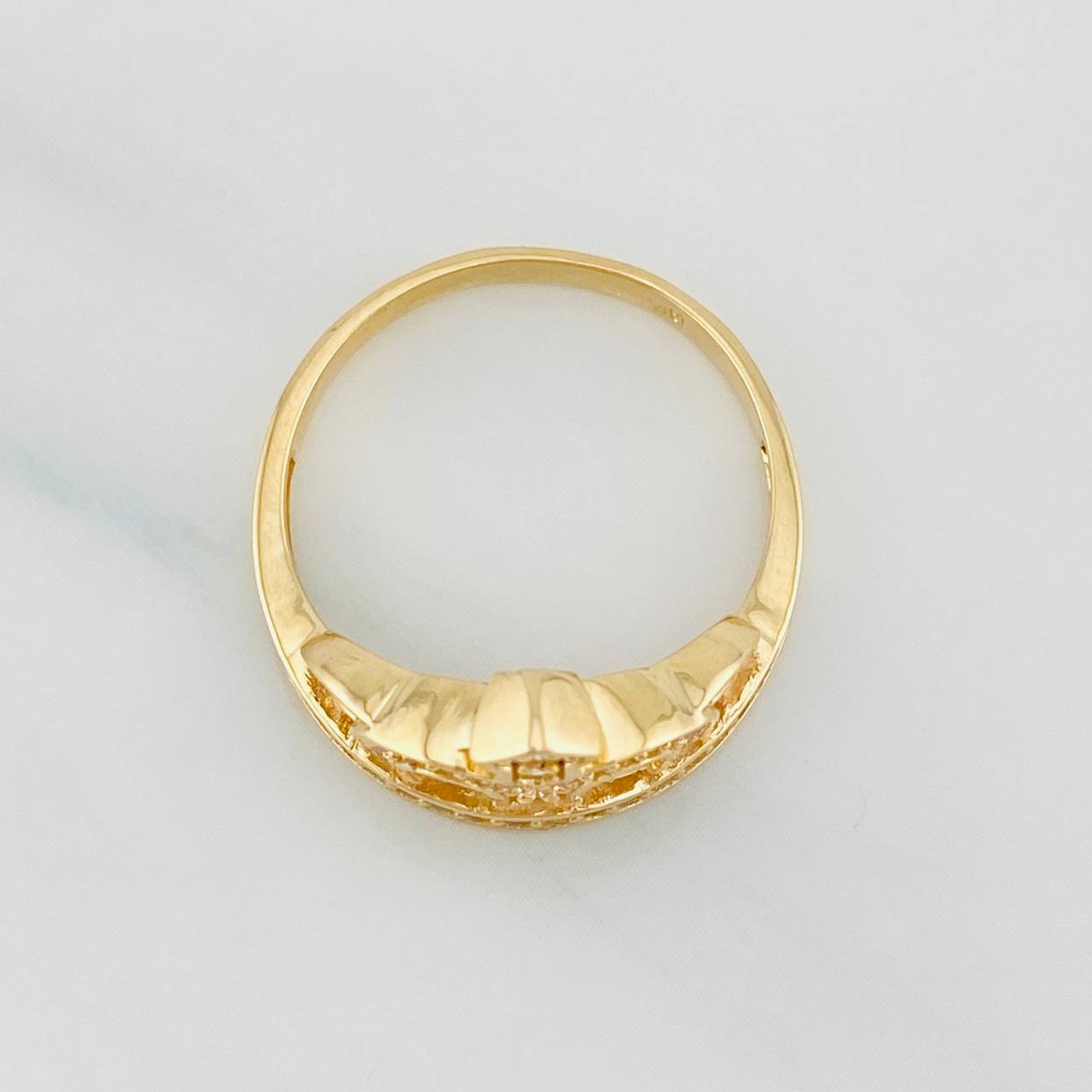 Anillo Corona 3.75g / T7 3/4 Oro Amarillo 18K