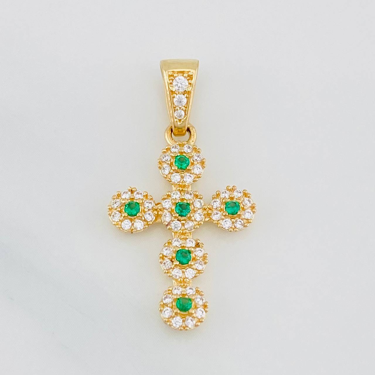 Dije Cruz Tupida 2g / 2.7cm Oro Amarillo 18K