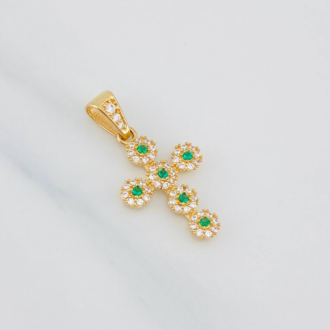 Dije Cruz Tupida 2g / 2.7cm Oro Amarillo 18K